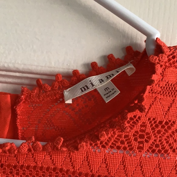 Orange Lace Dress - Picture 3 of 5